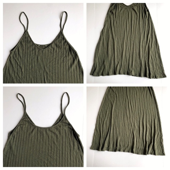 UO Silence + Noise Wide Ribbed Knit Slip Dress - Picture 7 of 12